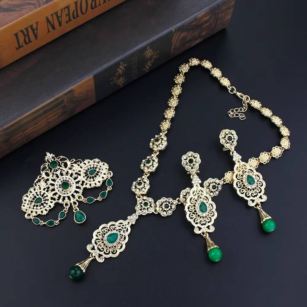 Neovisson Gold Algeria Bride Wedding Jewelry Set (7)