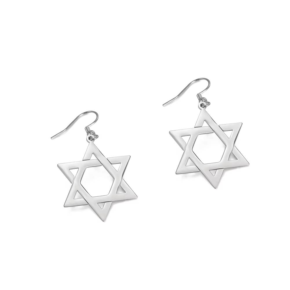 Star of David Drop Dangle Earrings  Jewish Hanukkah Jewelry (7)