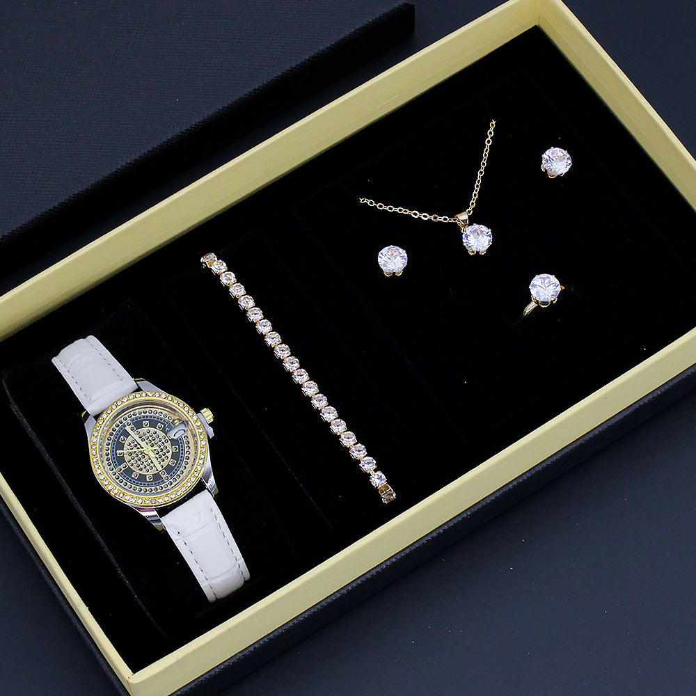 Stylish Quartz Wristwatch Set for Women, Fashion Jewelry with Gift Box (6)