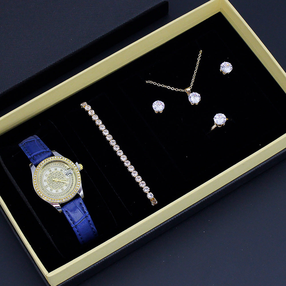 Stylish Quartz Wristwatch Set for Women, Fashion Jewelry with Gift Box (8)