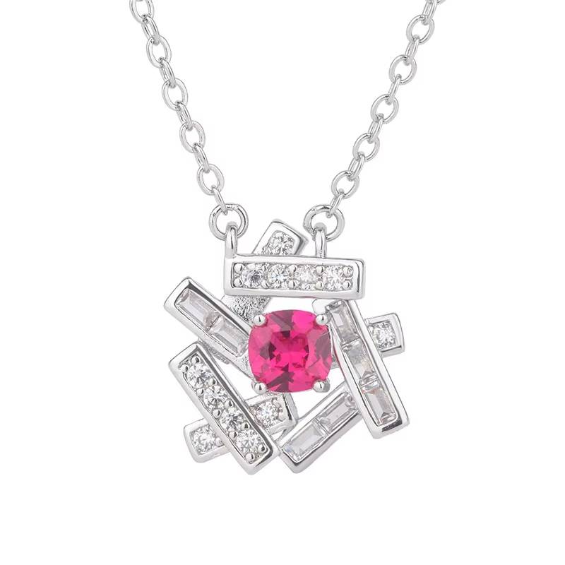 Summer Ruby Stone Jewelry Set for Women (5)