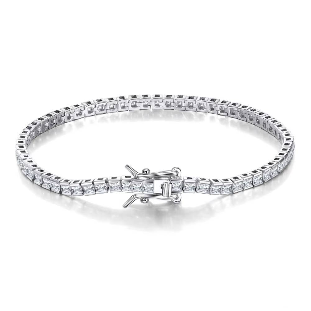 Tennis Bracelet 925 Sterling Silver CZ Chain Jewelry for Women (10)