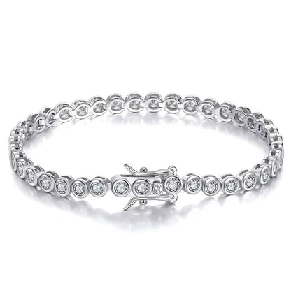 Tennis Bracelet 925 Sterling Silver CZ Chain Jewelry for Women (5)