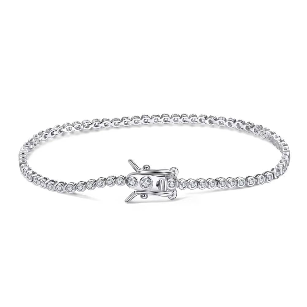 Tennis Bracelet 925 Sterling Silver CZ Chain Jewelry for Women (6)